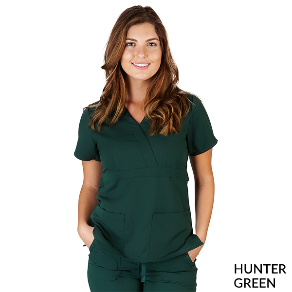 Ultrasoft Mock Wrap Scrub Top