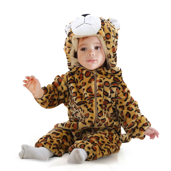 Animal Cosplay Outfits Infant Tiger Costume Boys Girls Winter Romper