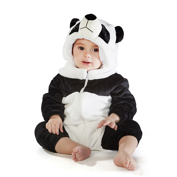 Animal Cosplay Outfits Panda Costume Jumpsuit Infant Costume Boys Girls Winter Romper
