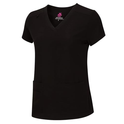 M&M SCRUBS Women's Breathable Cool Stretch Fabric Scrub Top and cargo Pant Set