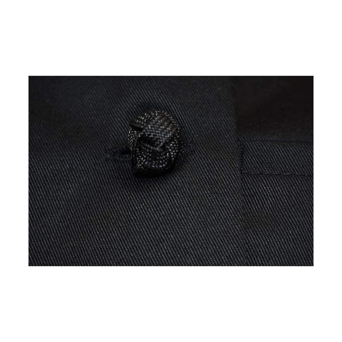 Long Sleeve Chef Coat Knot Button Chef Coat-Easy-Care Twill