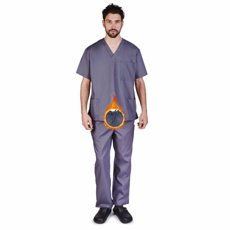 Men Scrub Set Medical Scrub Top and Pants