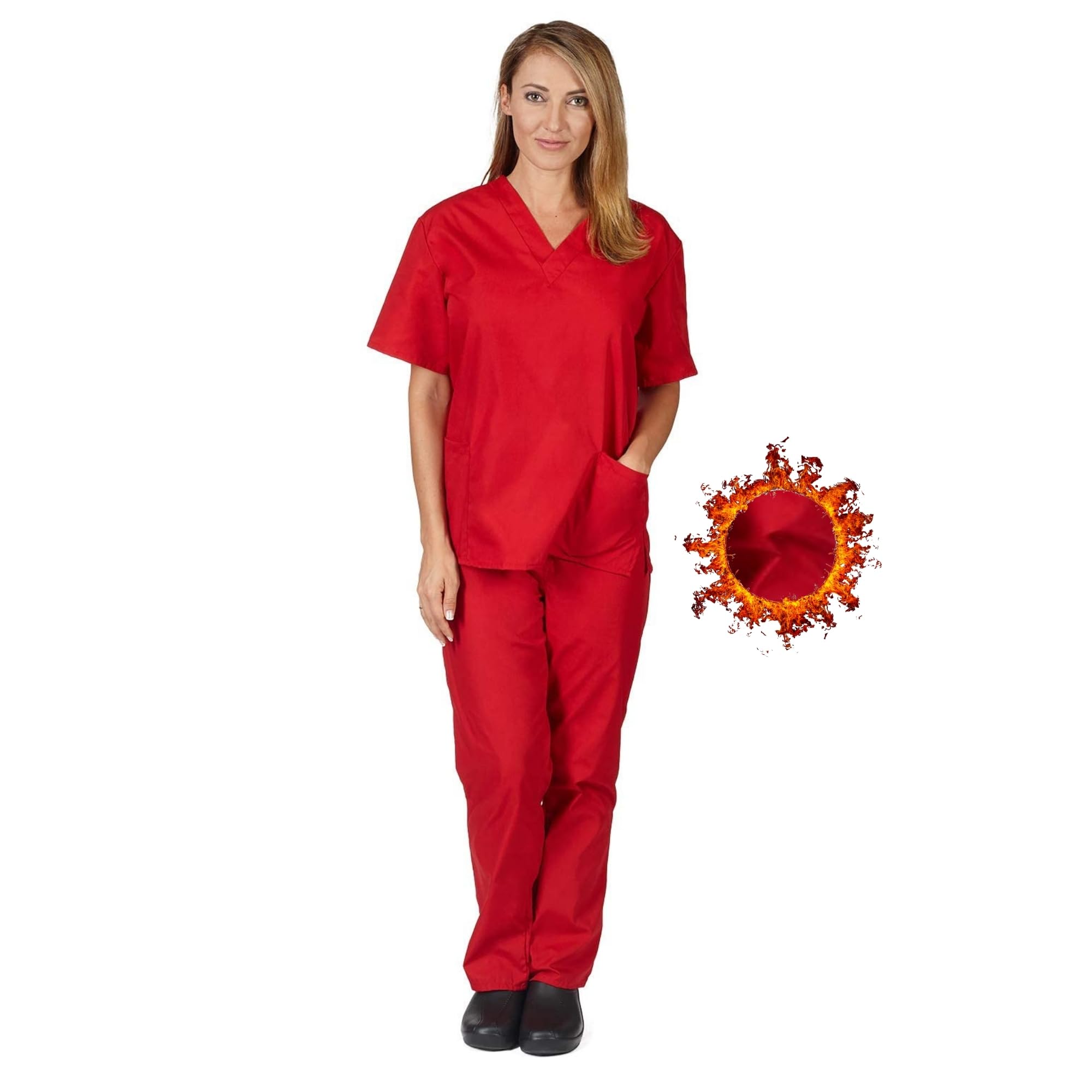 M&M SCRUBS Women's Scrub Sets, Scrub Top and Pants. Run Large ( STYLE 101 ) - Image 7