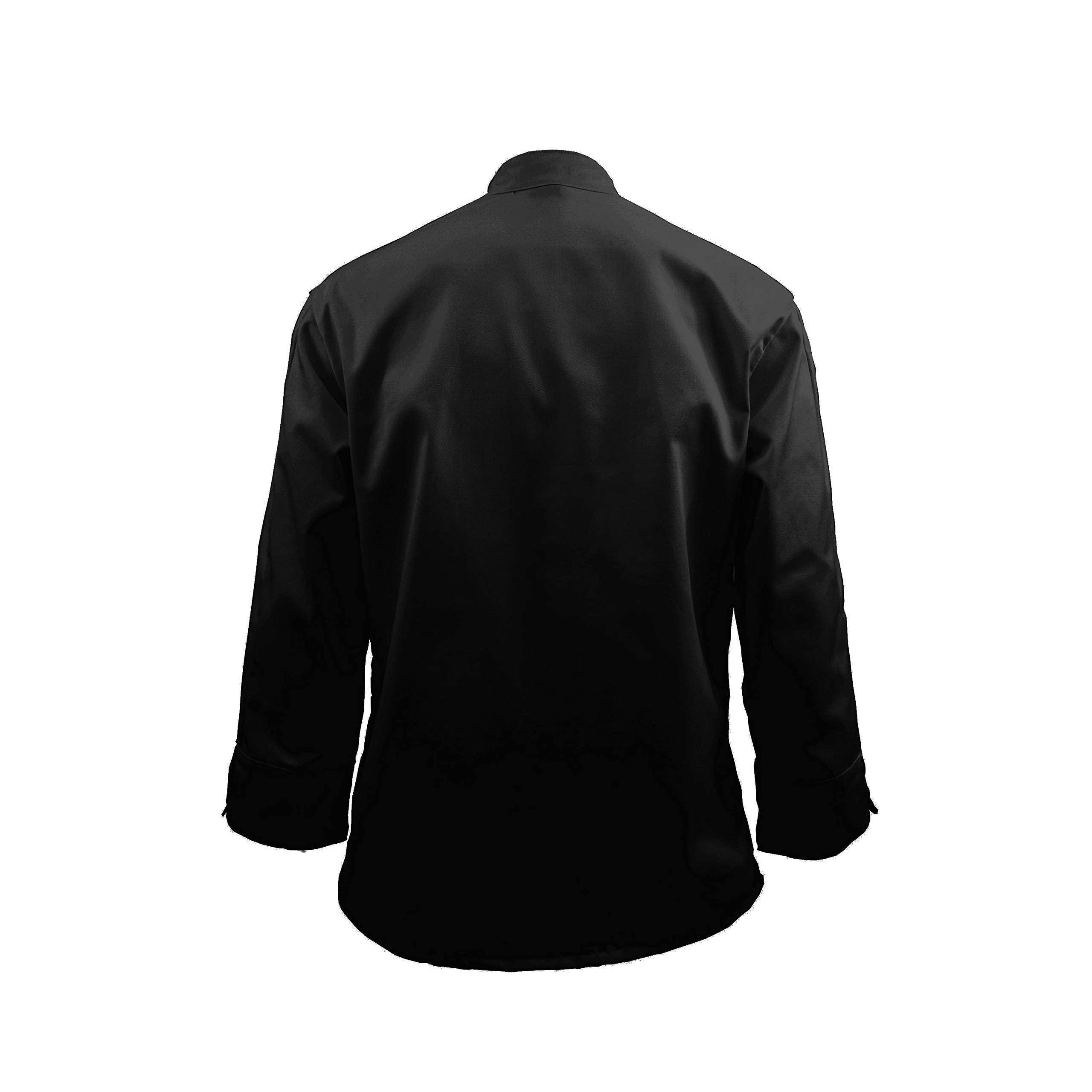 Long Sleeve Chef Coat Knot Button Chef Coat-Easy-Care Twill