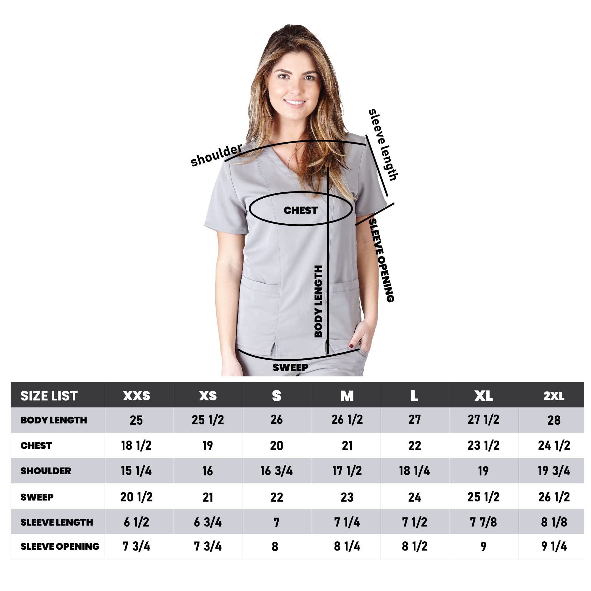 ACTIVE UNIFORMS Women's Super Soft, Ultra Comfort Stretch Mock Wrap Scrub Top