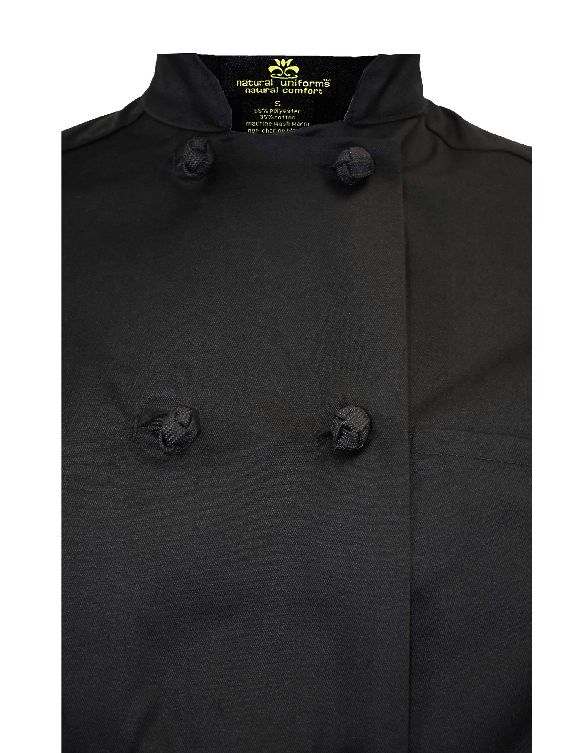 Long Sleeve Chef Coat Knot Button Chef Coat-Easy-Care Twill