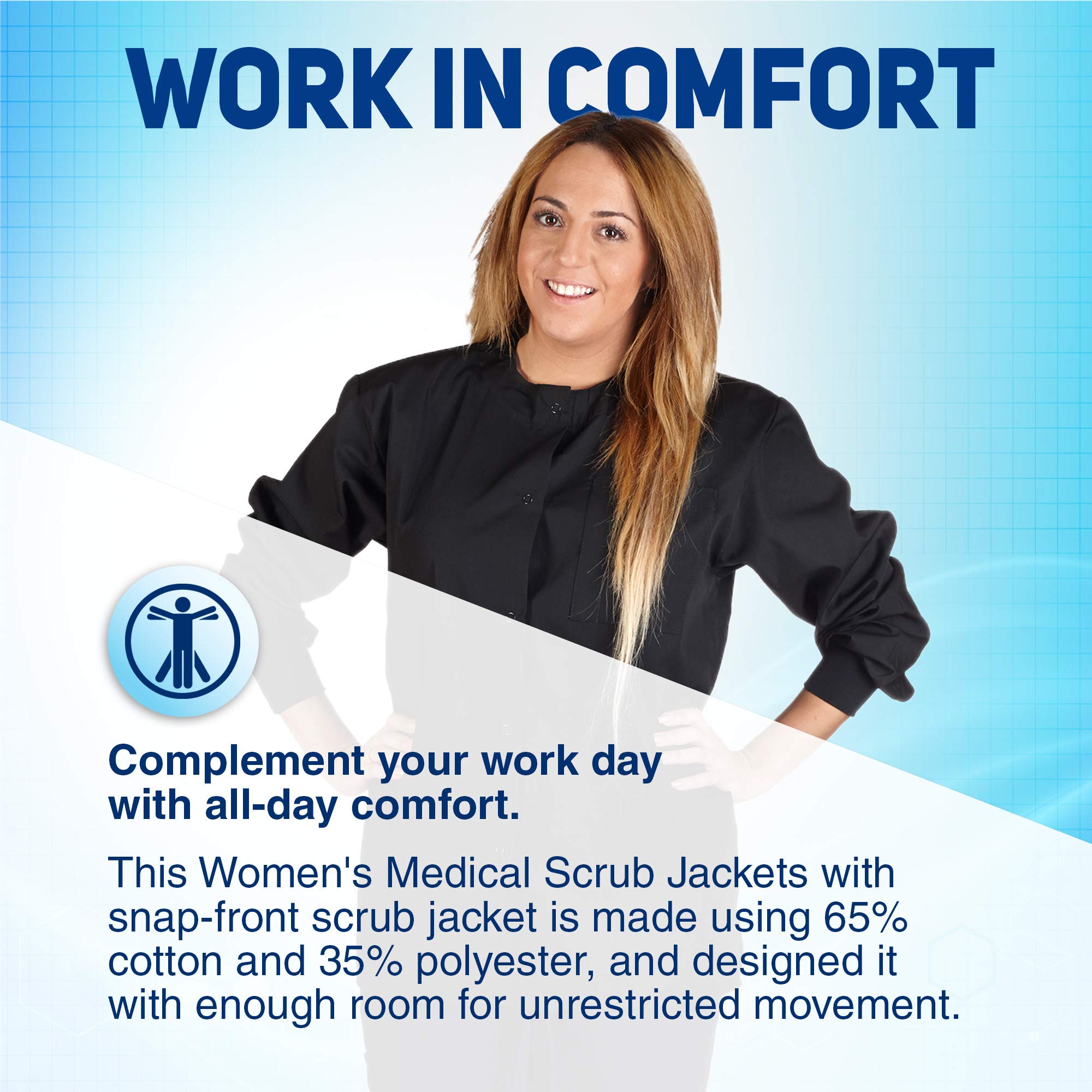 Medical Scrub Set Women's Scrub Jacket