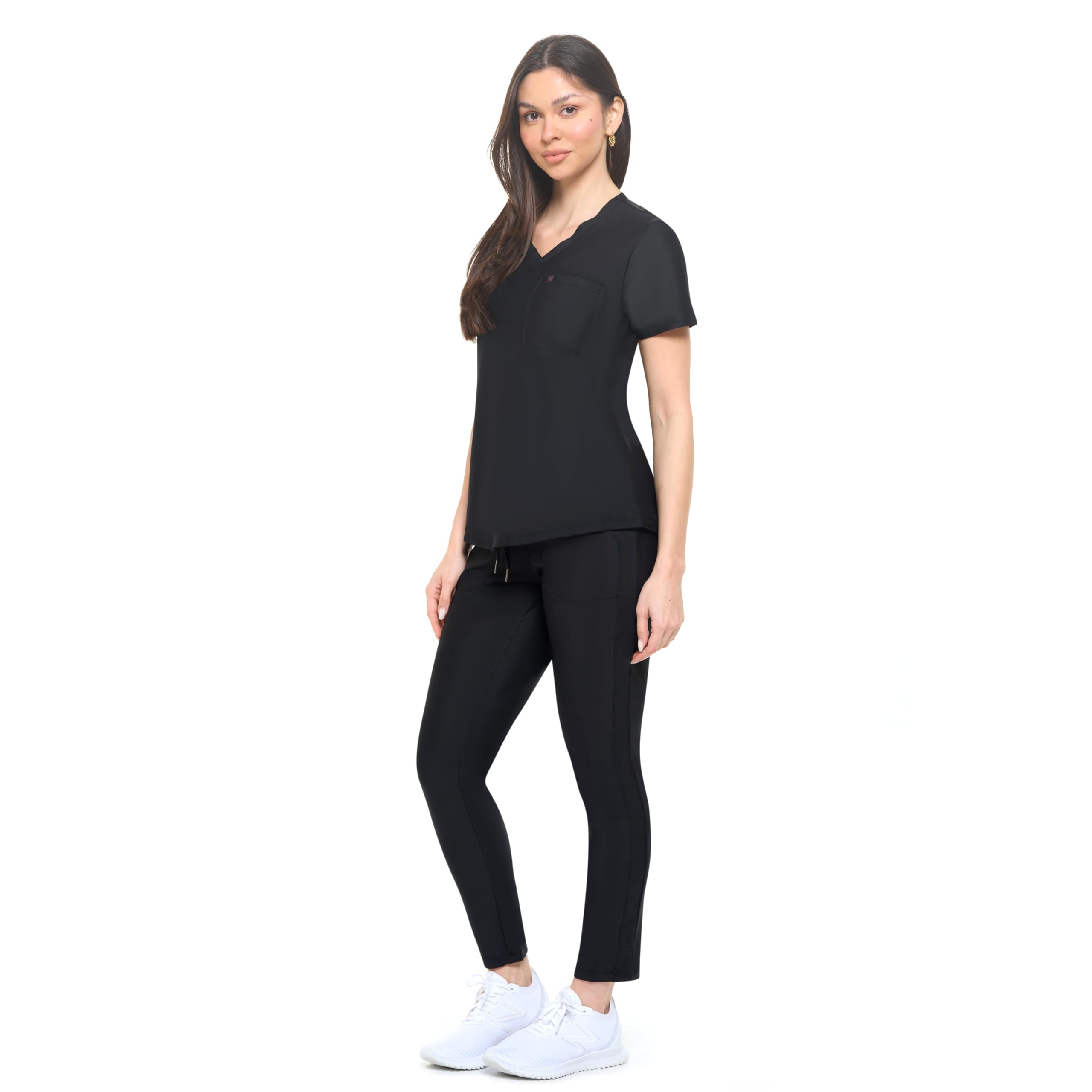 M&M SCRUBS Women's Scrub Set Ultra Stretch Form Fitting Scrubs for Women Set ( STYLE 8600 ) - Image 2