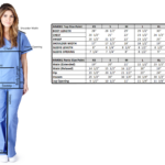 scrub sets size chart